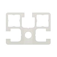 10-4532-0-24IN MODULAR SOLUTIONS EXTRUDED PROFILE 45MM X 32MM, CUT TO THE LENGTH OF 24 INCH
